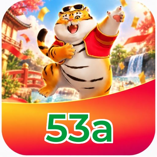 Interface da plataforma 53a mostrando slots populares e bônus de boas-vindas